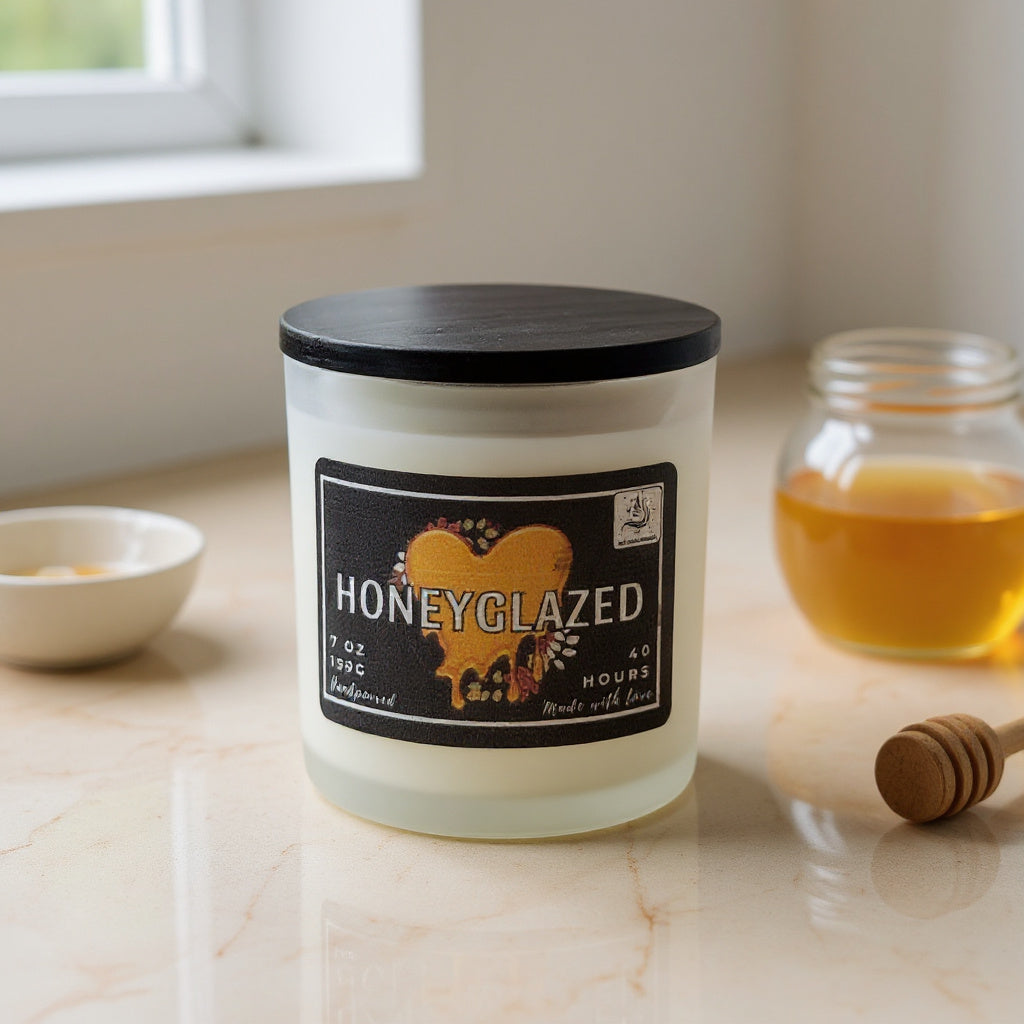 Honeyglazed – Honeycomb + Santal Spice Fall Candle 7 oz. scented candle Honeyglazed_7_oz_2 Melt Magic Candles