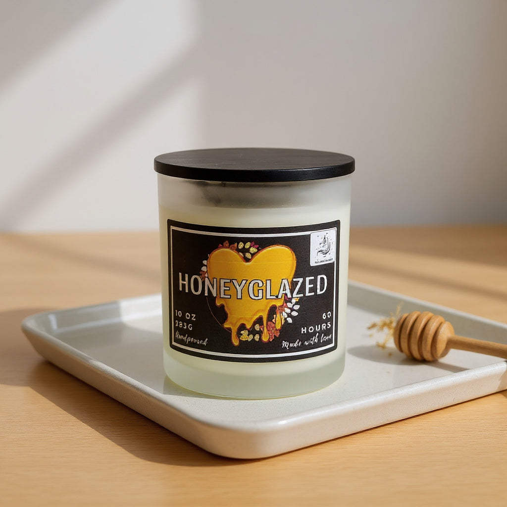 Honeyglazed – Honeycomb + Santal Spice Fall Candle 10 oz. scented candle IMG_1414 Melt Magic Candles
