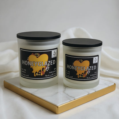 Honeyglazed – Honeycomb + Santal Spice Fall Candle scented candle Honeyglazed_pair Melt Magic Candles
