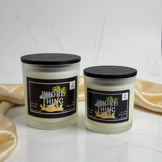 Shore’ Thing – Sea Salt + Citrus Driftwood Beach Candle scented candle shore_thing_candles Melt Magic Candles